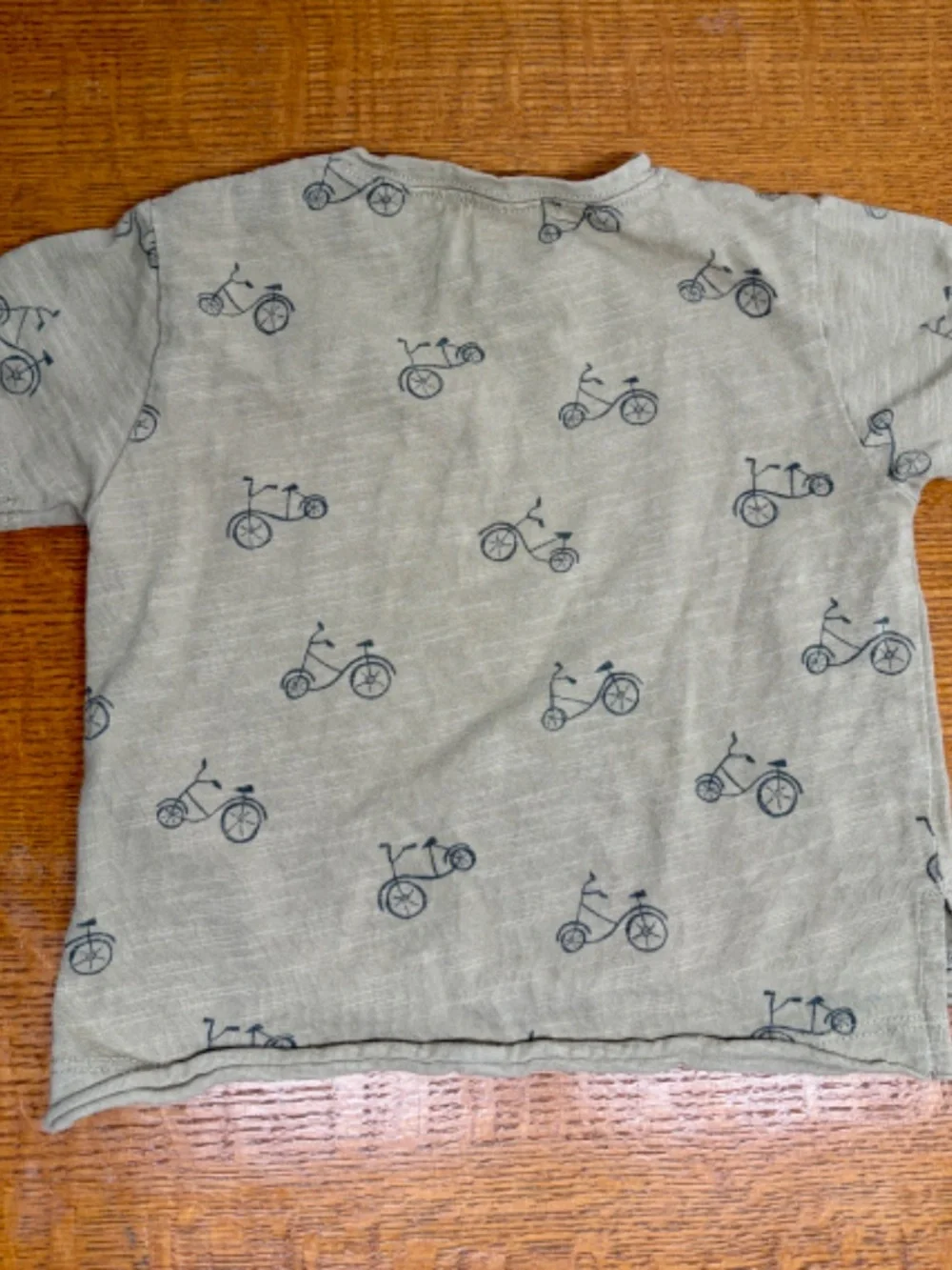 Rylee + Cru Baby Boy Bikes Raw Edge T-Shirt | Sage - 6-12 Months